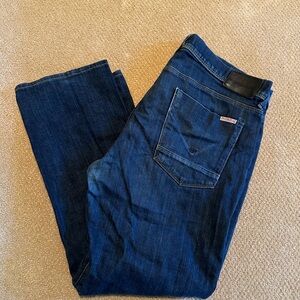 Men’s Hudson Jeans dark wash straight leg 36x29. Made in USA.